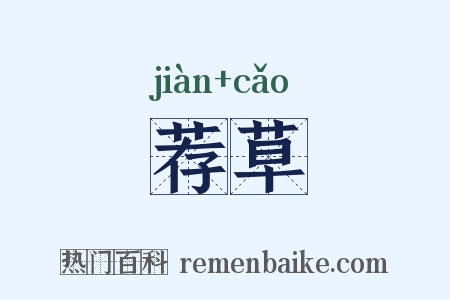 荐草是什么意思的图片